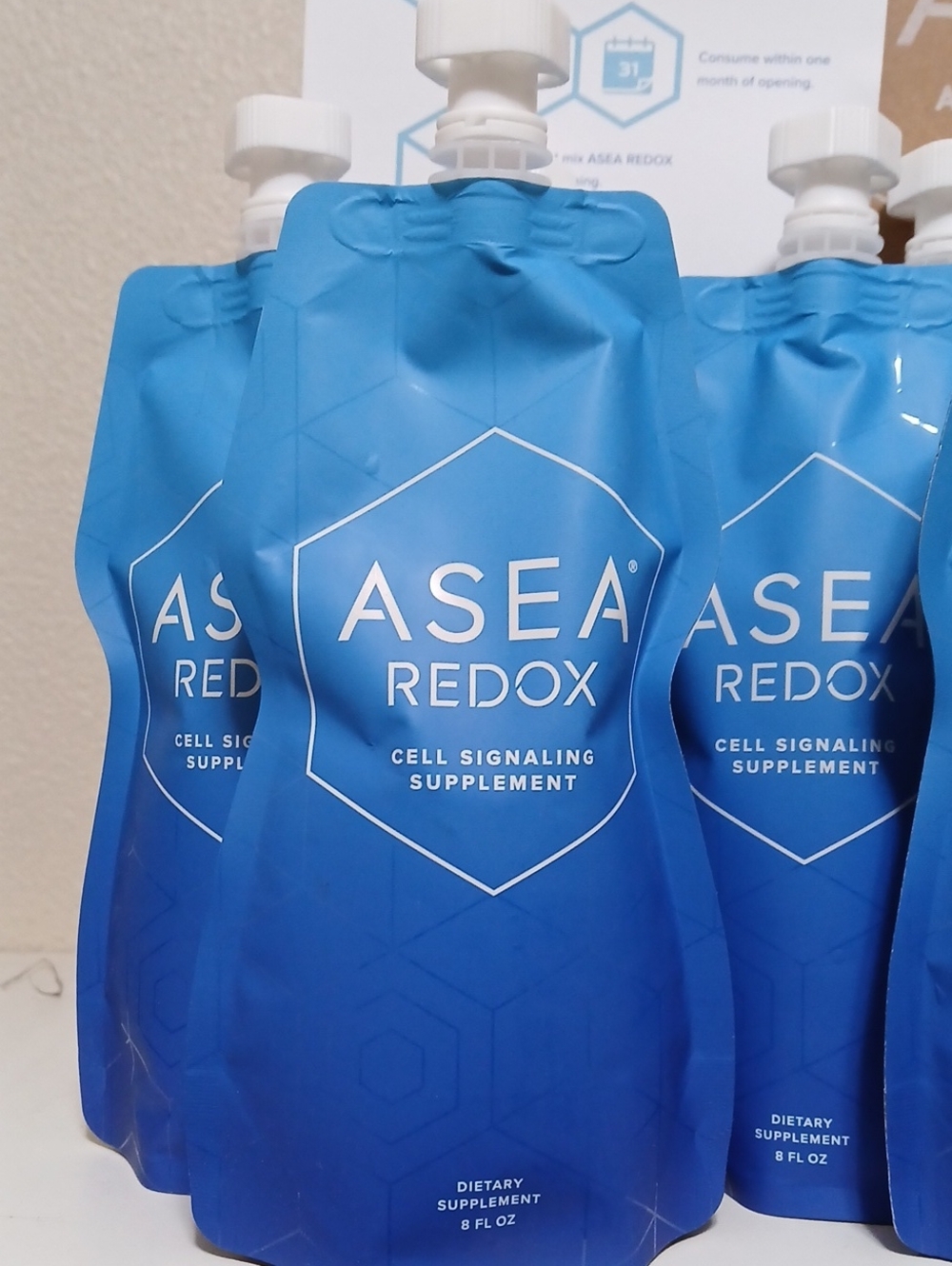 ASEA Redox Cell Signaling Supplement - Lot Of 12 Blue Pouch Packs - Picture 2 of 6